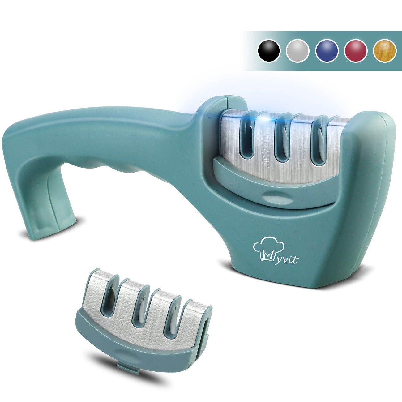 Diamond Tungsten Steel Knife Sharpener | 3-Stage Kitchen Sharpening Tool for Chef Knives & Scissors